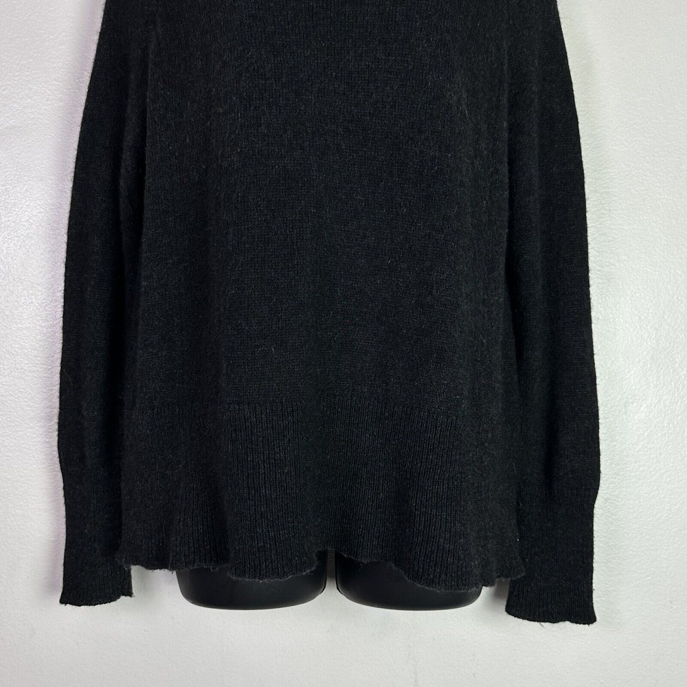 Aritzia Community Alpaca Turtleneck  Ribbed Sweater Top Dark Gray Sz XS - Picture 4 of 10